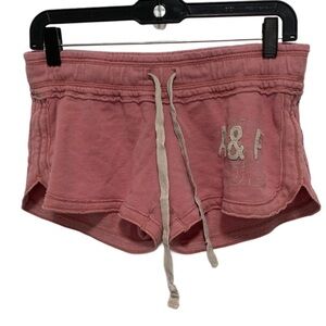 Y2K Abercrombie and Fitch Light Pink Low Rise Sweatpant Shorts